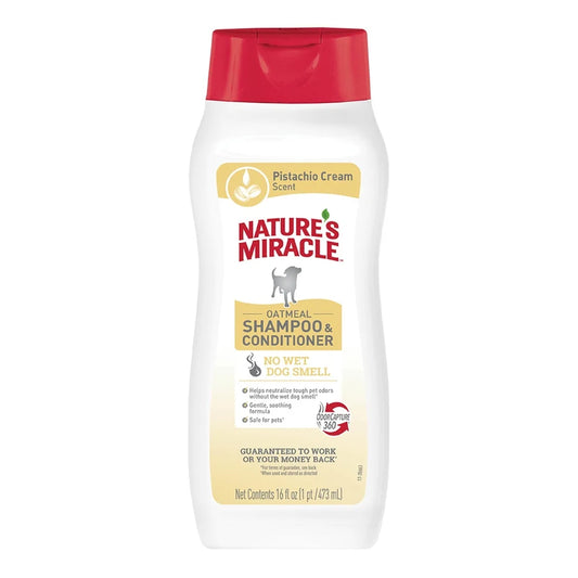 Oatmeal Dog Shampoo Conditioner Odor Neutralizing Soothing 16oz
