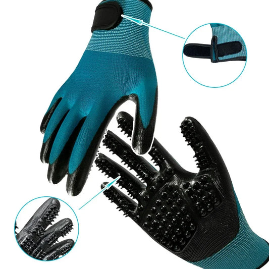 Hair Grooming Glove for Pet Bathing  Massage Brush