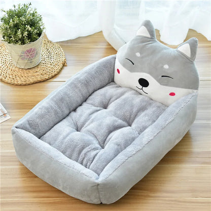 Sofa Washable Cartoon Pet Beds for Small Dogs Cats
