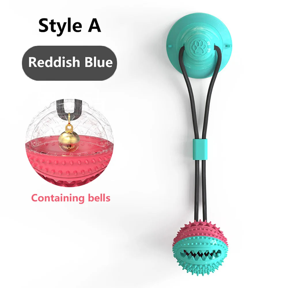 Silicon Suction Cup Tug Interactive Dog Ball Toy