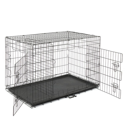 42" 36" 30" 24" Pet Kennel Cat Dog Folding Steel Crate