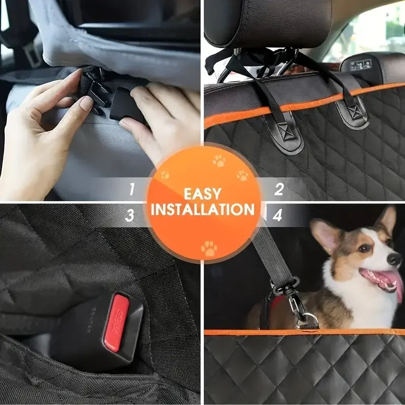 Dog Car Seat Cover Waterproof  Hammock Scratch Proof Nonslip Durable Soft Back Seat Cover for Cars Truck