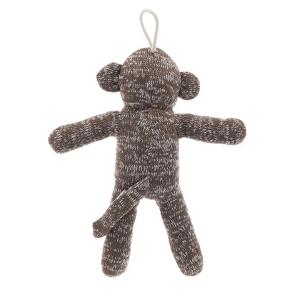 4 Pack Soft Sock Monkey Dog Toy Washable