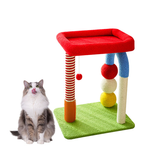 Cat Tower with Scratching Post, Playing and Rest