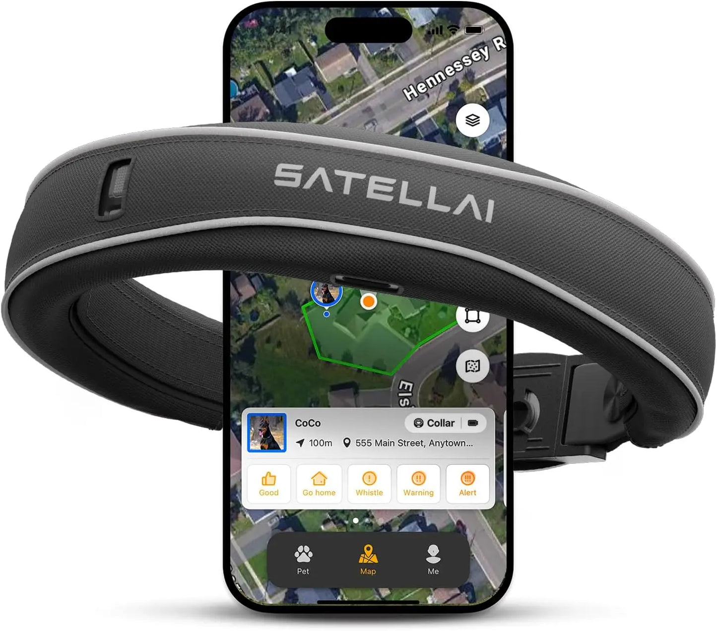 Dog Wireless Fences, Advanced GPS Dog Collar