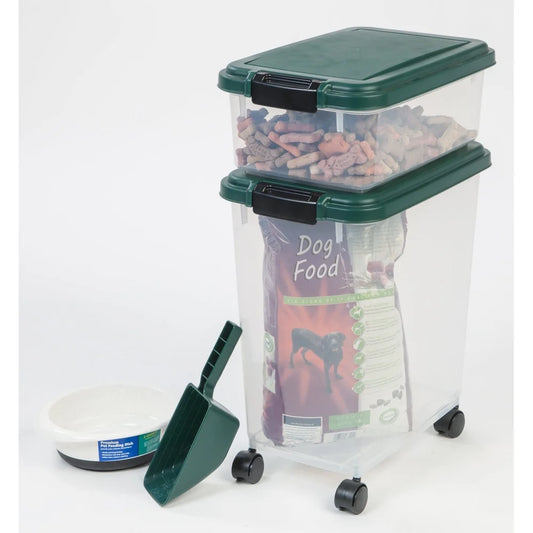 Airtight Pet Food Treats Container Set Easy Access