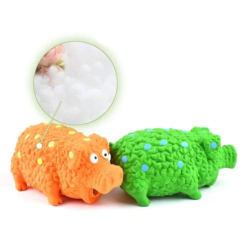 Pig Squeaky Grunting Dog Toy That Oinks