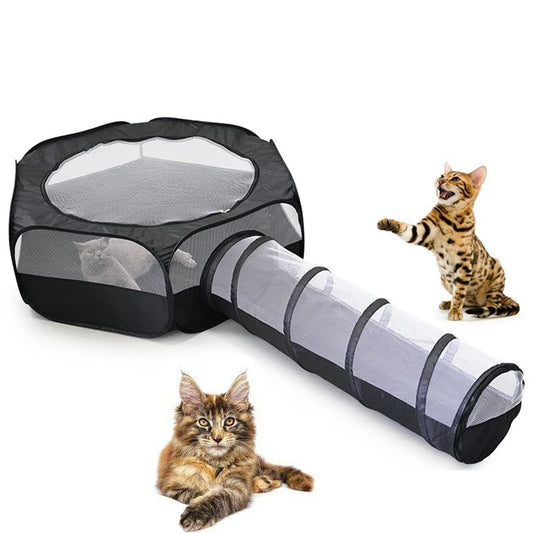 Cat Tunnel House 2 in 1 Interactive Foldable