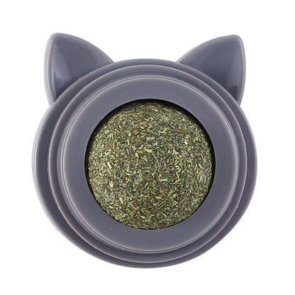 Rotatable Catnip Toy for Cats Self-Adhesive Wall Ball