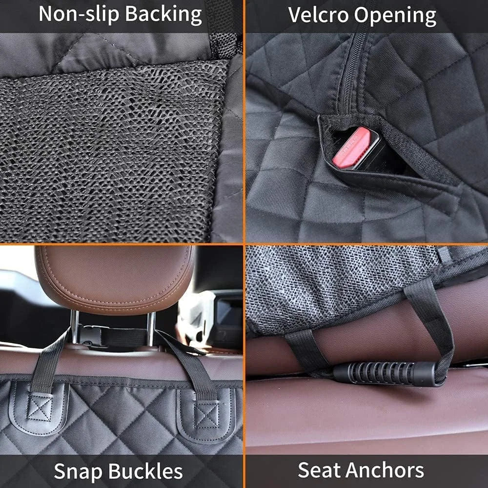 Dog Car Seat Cover Waterproof Non-Slip Rear Seat