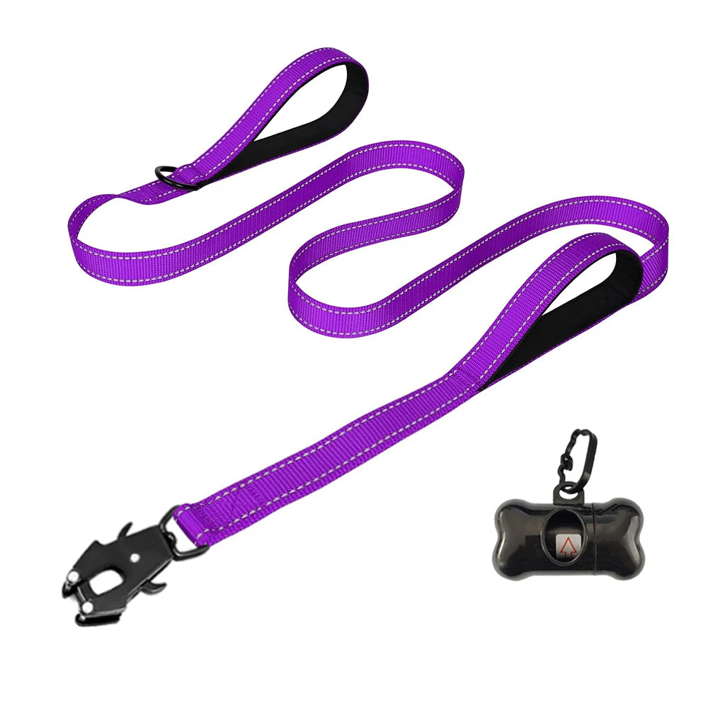 Heavy Duty Leash- Nylon Soft Padded 2 Handle