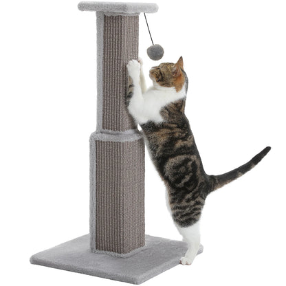 Ultimate Scratch Post with Woven Sisal Dangling Ball