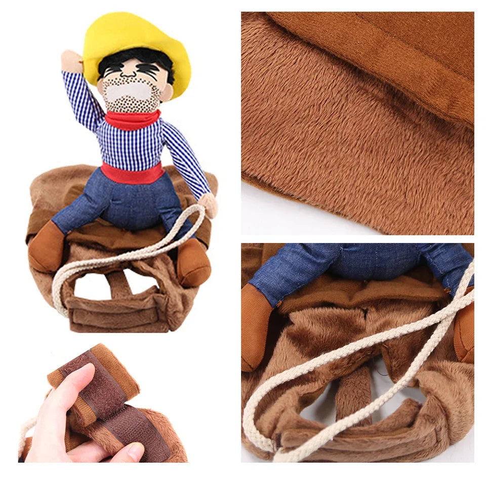 Halloween Dog Clothes Funny Cowboy Jacket