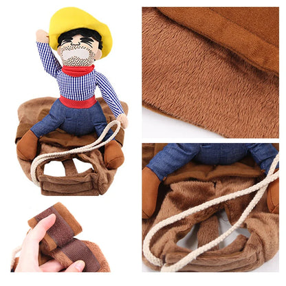 Halloween Dog Clothes Funny Cowboy Jacket