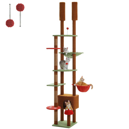 Adjustable Tree, Floor to Ceiling Cat Condo