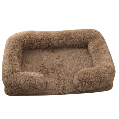 Half Surround Full Filling Dog Bed Warm Plush