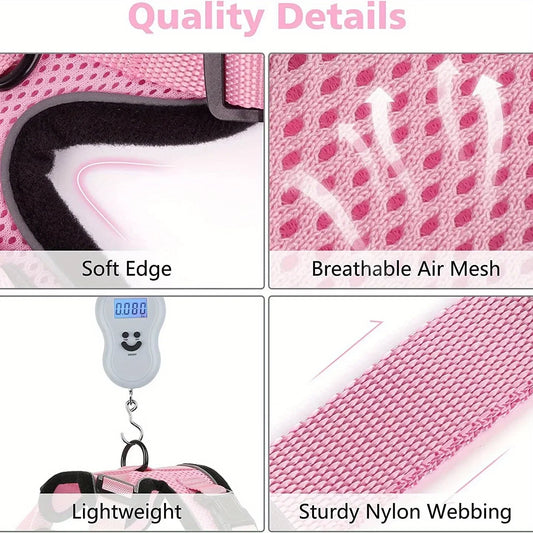 Cat Leash Non-Slip Adjustable Leash Non-Slip Vest