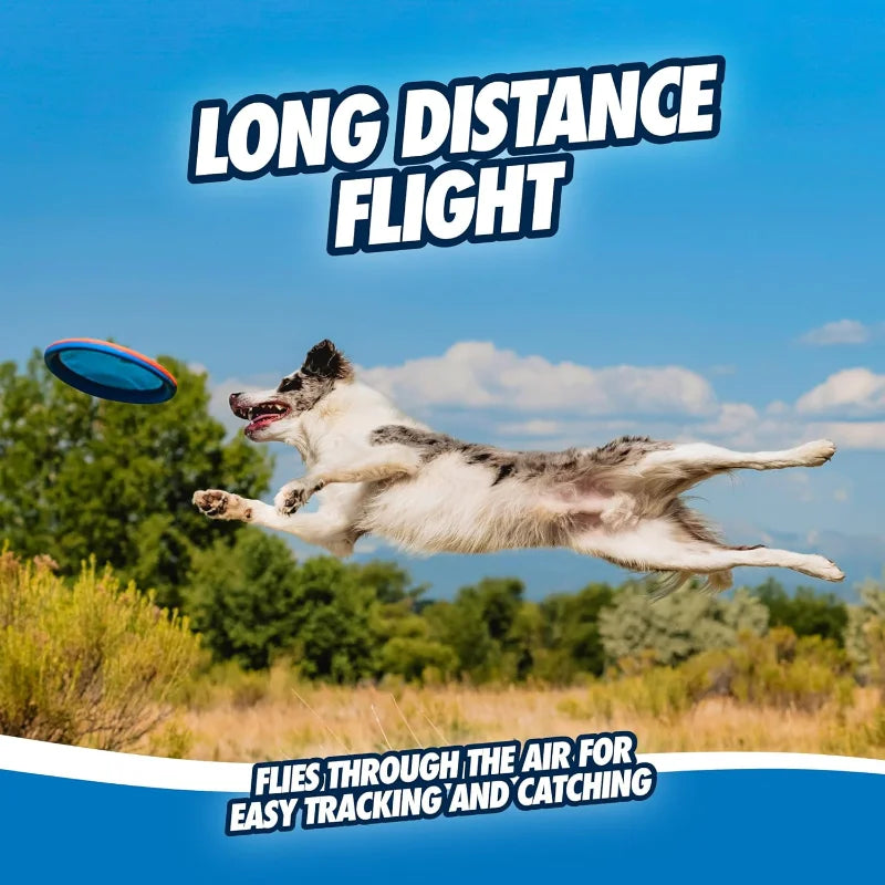 Flying Disc Dog Floating Flyer Durable Nylon