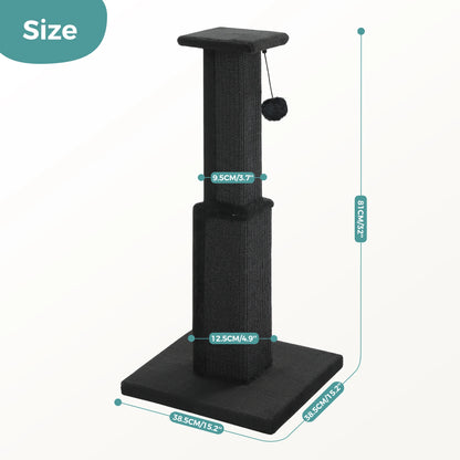 Ultimate Scratch Post with Woven Sisal Dangling Ball