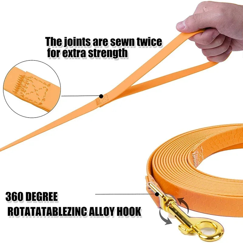 Dog Leash PVC Easy Clean Waterproof Durable