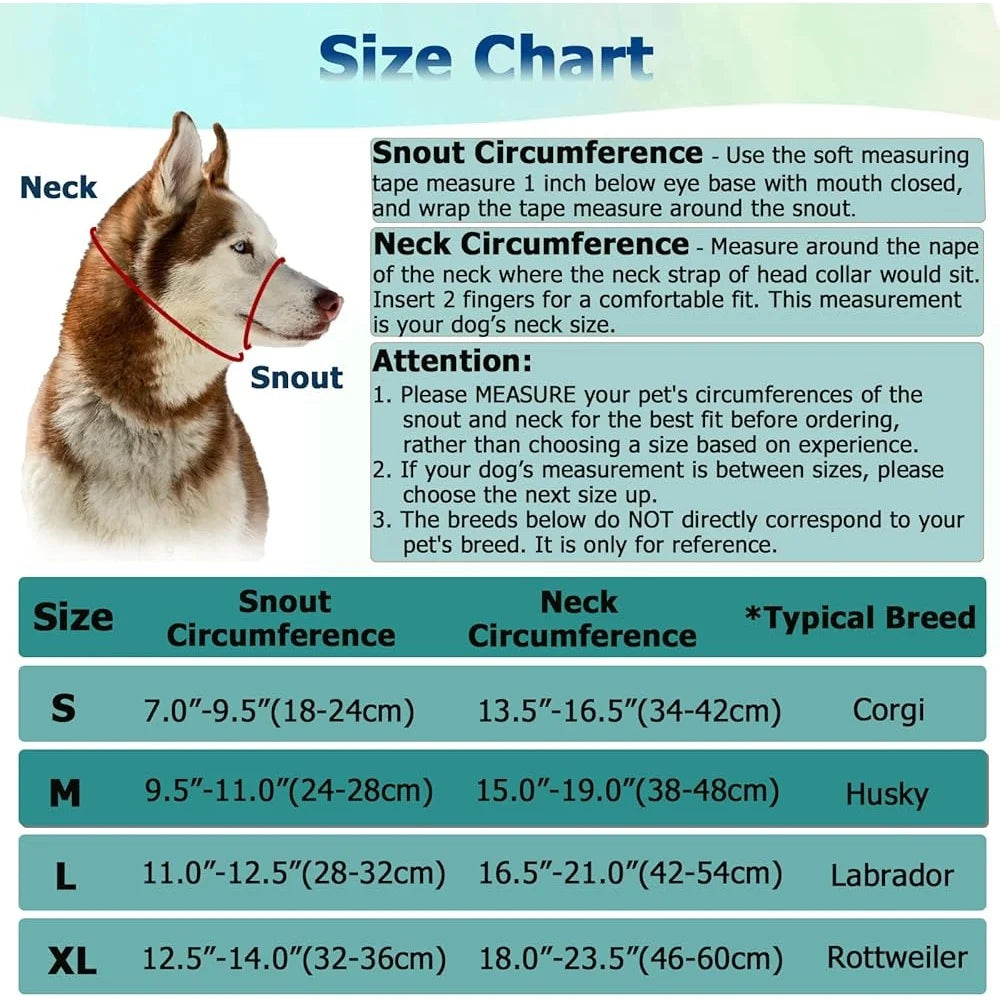 No Pull Dog Head Halter Heavy Pullers