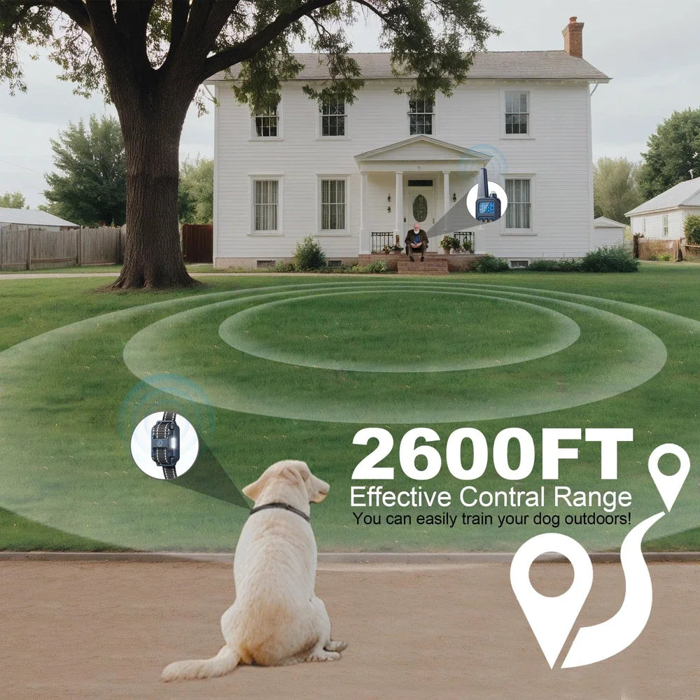 2600 FT Dog Training Collar Rechargeable Remote Shock