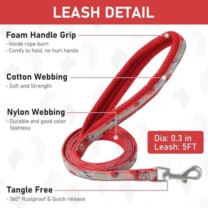 Adjustable Small Pet Harness Collar Leash Set