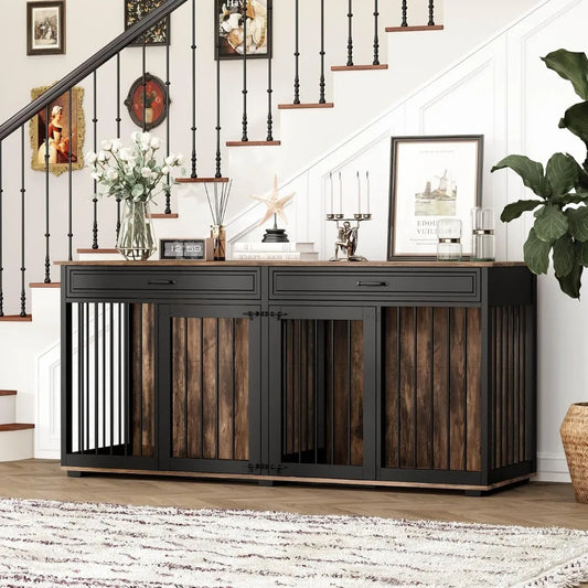 Furniture for 2 Dogs, 72.5" Indoor Heavy Duty