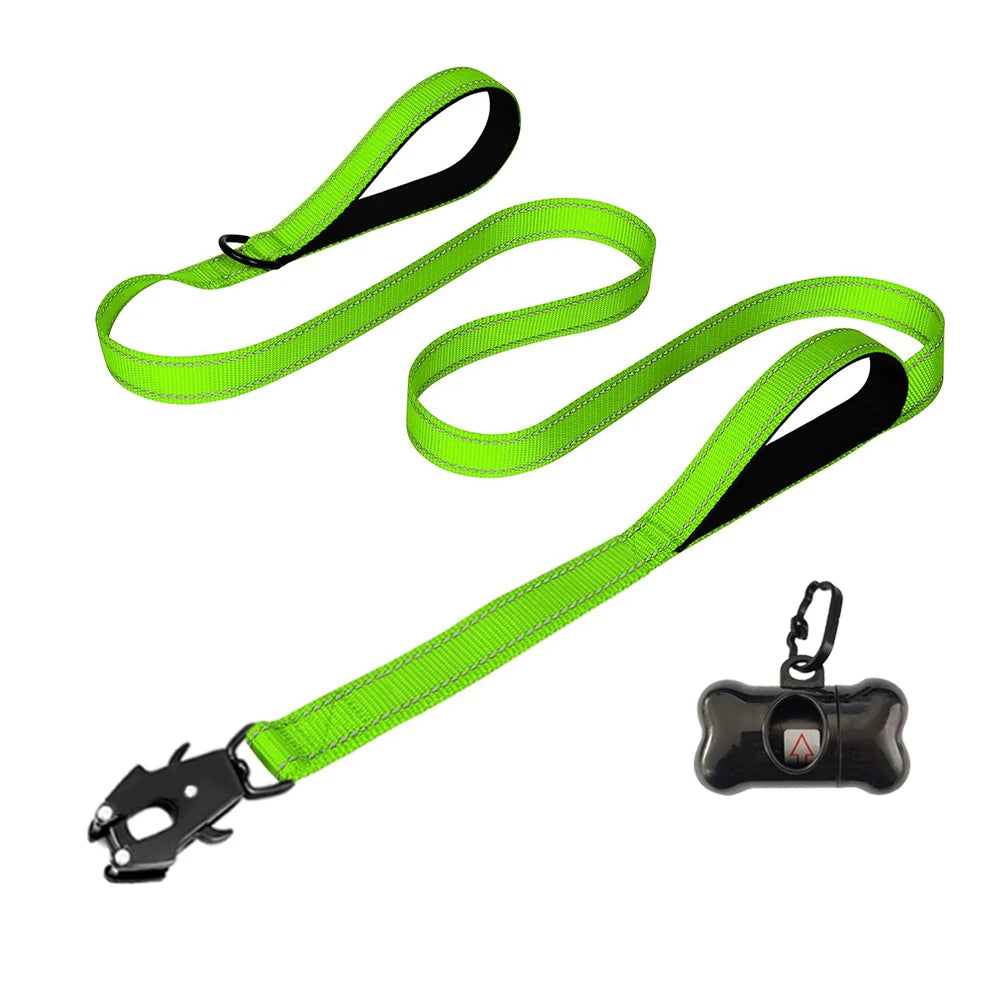 Heavy Duty Leash- Nylon Soft Padded 2 Handle