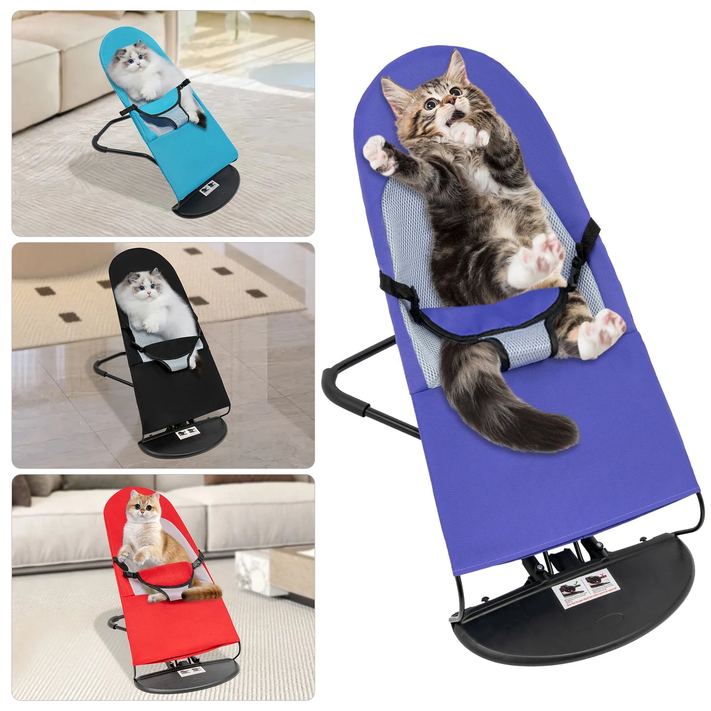 Pet Rocker, Height Adjustable, Foldable, Portable Anti-slip Pads