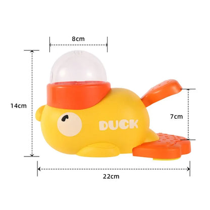 Interactive Pet Automatic Food Treat Dispenser Duck
