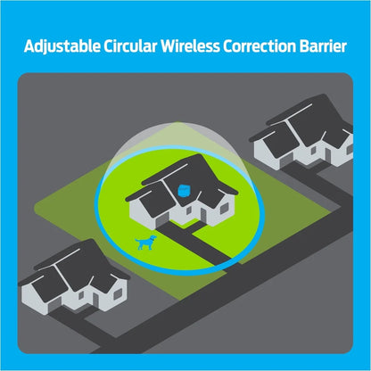 Wireless Dog Fence System Circular Adjustable Coverage ½ Acre