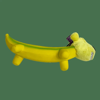 Durable Banana Shaped Plush Dog Toy Fetch Cuddle