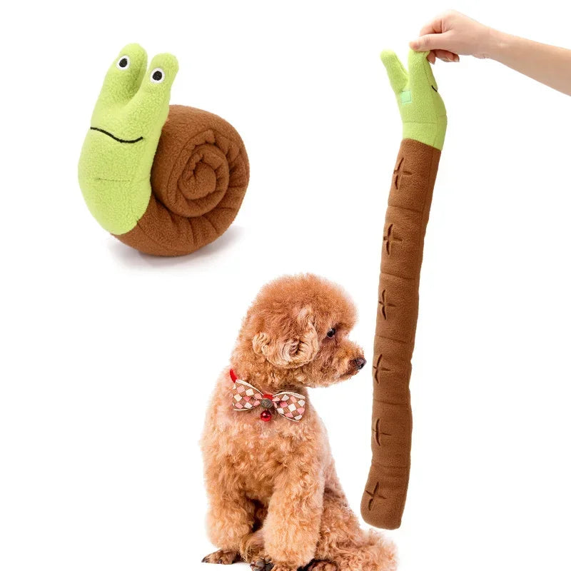 Snuffle Mat Plush Sound Interactive Sniffing Snail Toys