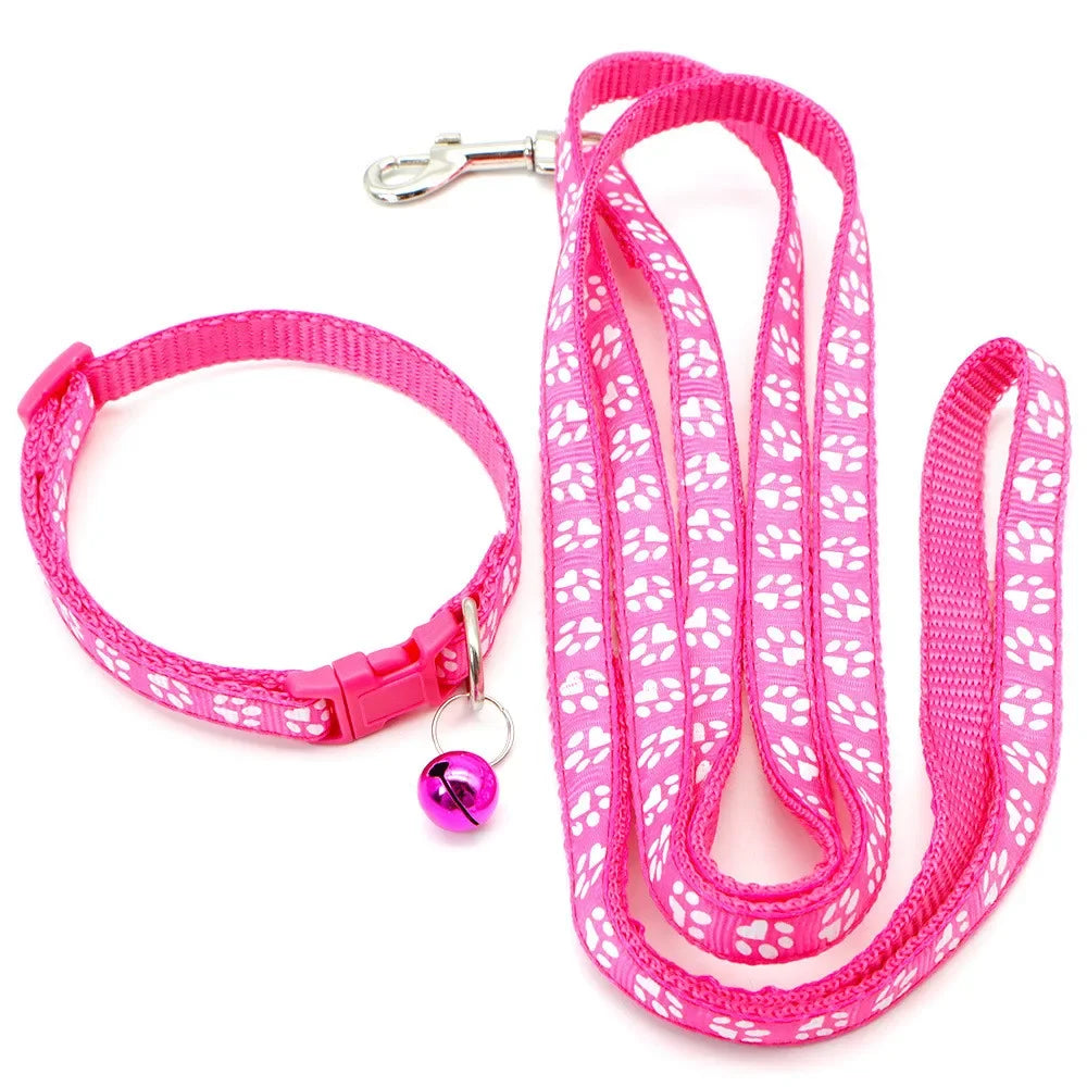 Leash Adjustable Collar Printed