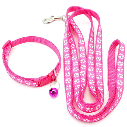 Leash Adjustable Collar Printed