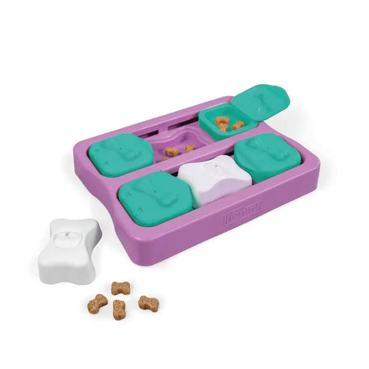 Interactive Dog Puzzle with 10 Hidden Treat Compartments