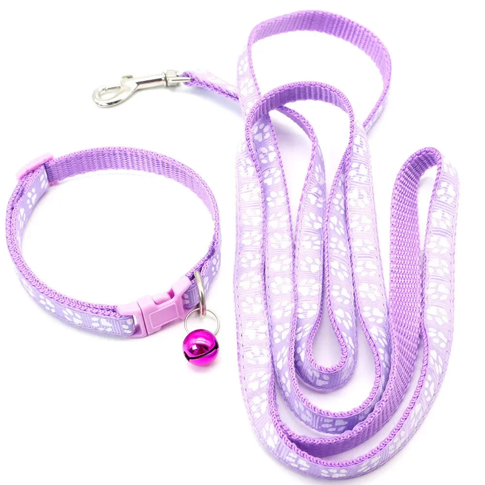 Leash Adjustable Collar Printed
