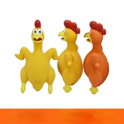 Screaming Chicken Dog Toys Squeak