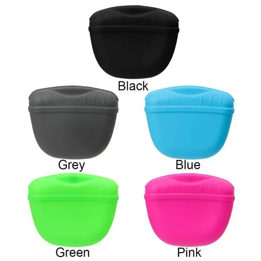 Silicone Dogs Treat Pouch Pet Training Waist Bag