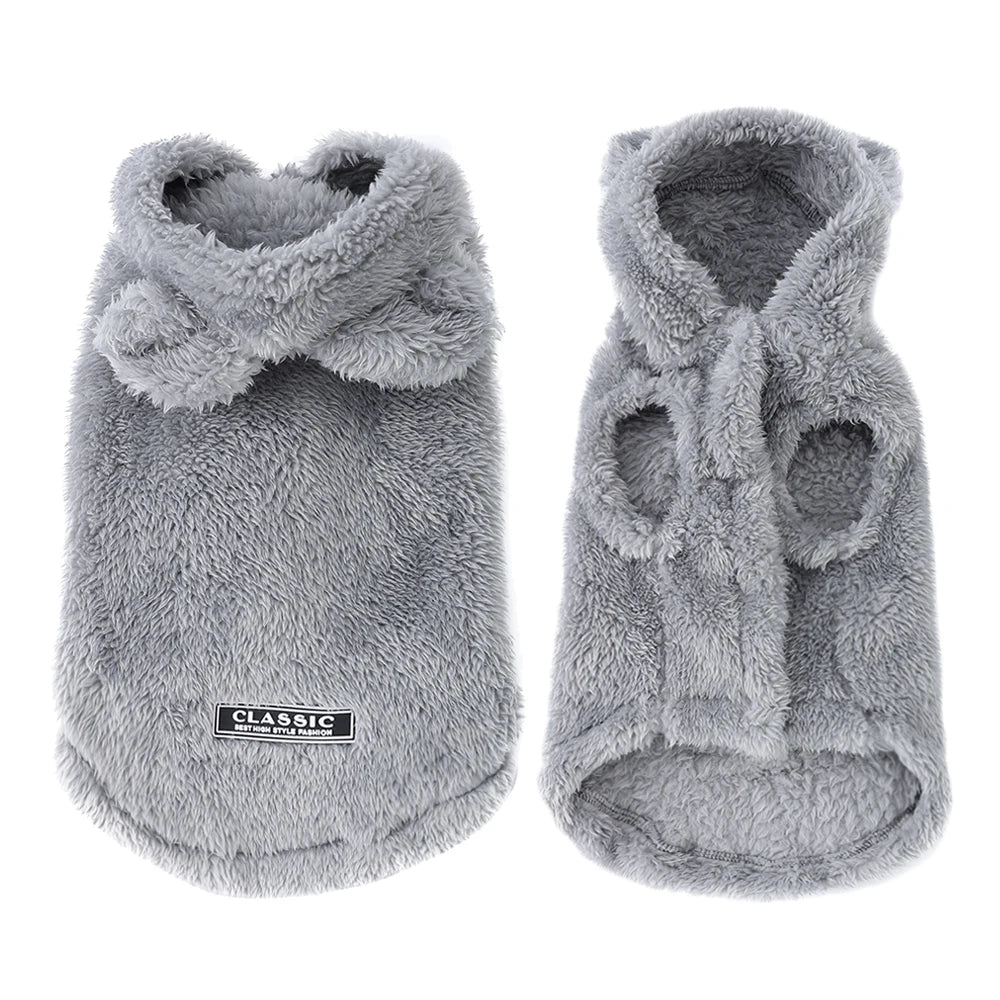 Soft Fleece Pet Cute Hoodie Coat Hooded Jacket