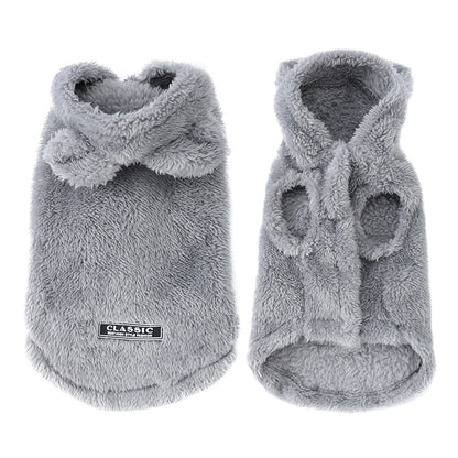 Soft Fleece Pet Cute Hoodie Coat Hooded Jacket