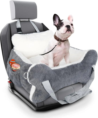 Plush Booster Seat with Non-Slip Bottom, Safety Leash