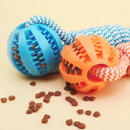 Pet Toy Ball  - Braided Rope, Fetch & Tug Play