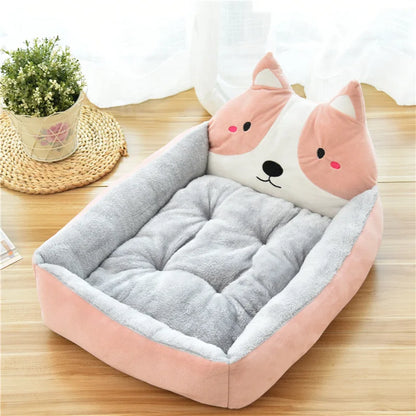 Sofa Washable Cartoon Pet Beds for Small Dogs Cats