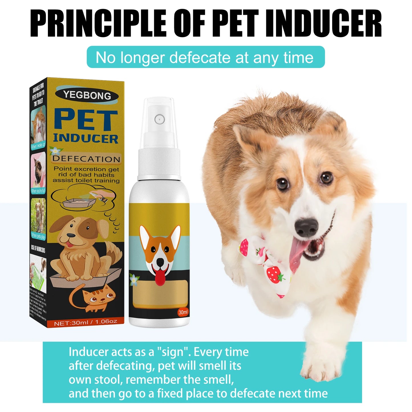 30ml Potty Training Spray for Puppy Housebreaking Tool
