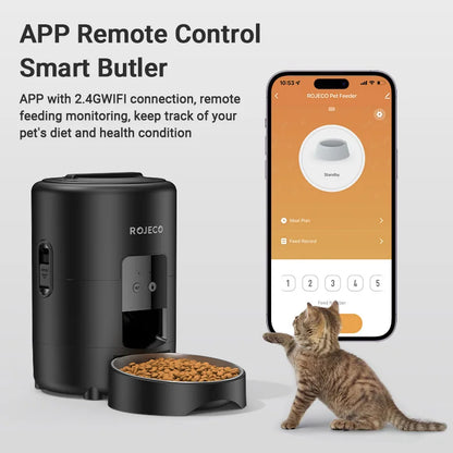 Automatic Pet Feeder 2L Smart Kibble Dispenser Wi-Fi App