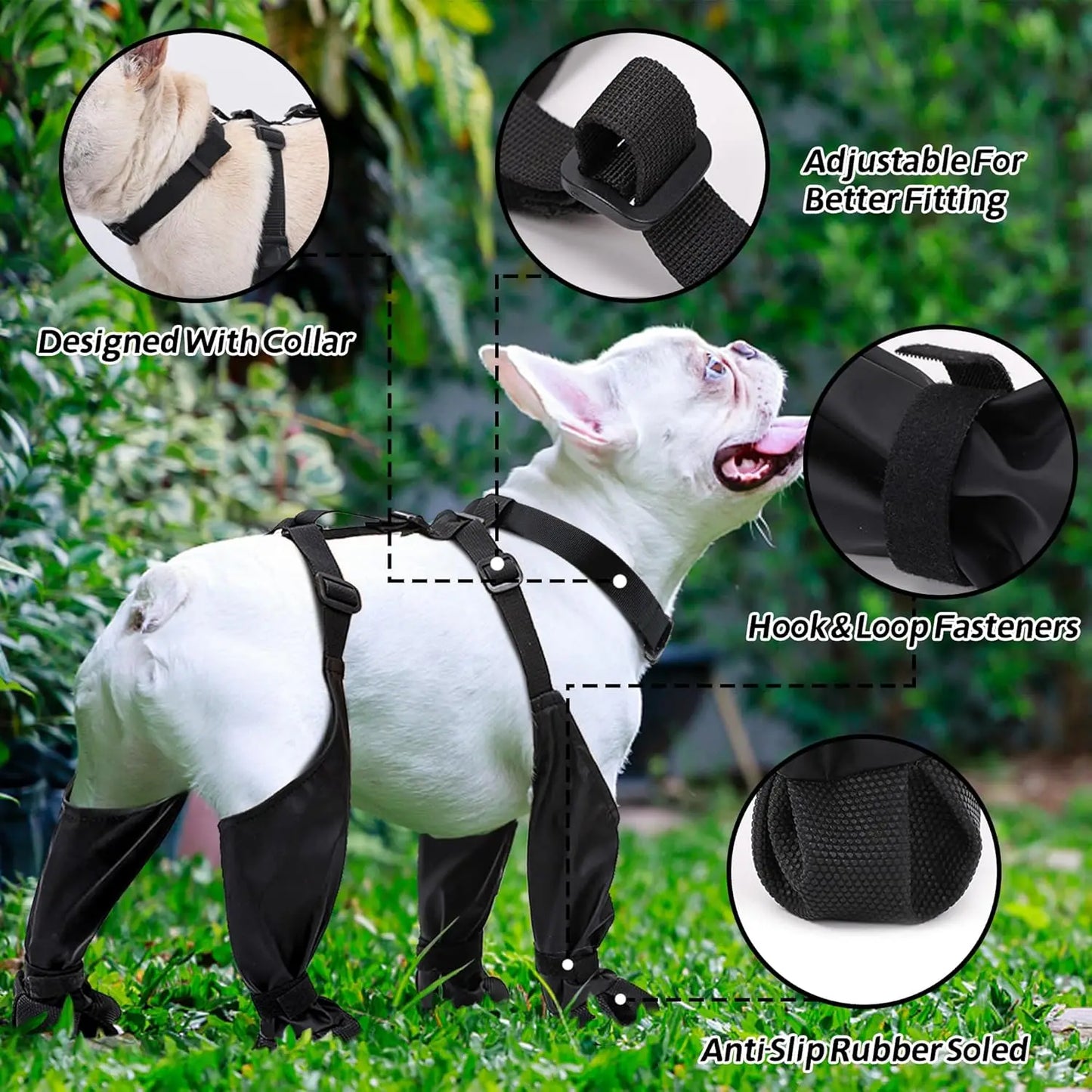 Small Medium Large Dogs Suspender Boots Waterproof