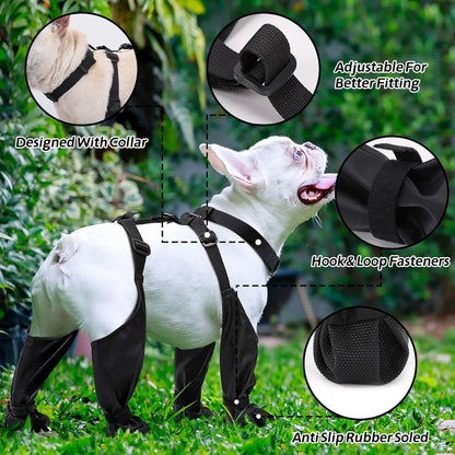 Small Medium Large Dogs Suspender Boots Waterproof