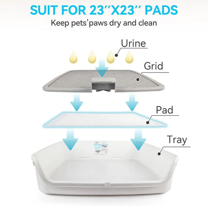 Pee Pad Holder, XL Dog Litter Box